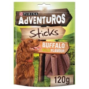 ADVENTUROS Sticks Buffalo Dog Treats 120g