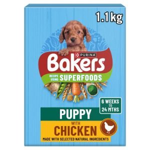 BAKERS Puppy Chicken with Vegetables Dry Dog Food 1.1kg