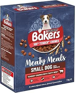 BAKERS Meaty Meals Beef Dry Dog Food 1kg PMP