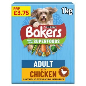 BAKERS Chicken with Vegetables Dry Dog Food 1kg PMP