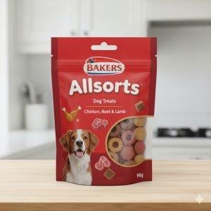 BAKERS Allsorts Chicken, Beef and Lamb Dog Treats 98G