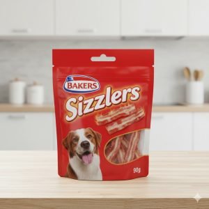 BAKERS Sizzlers Bacon Dog Treats 90G