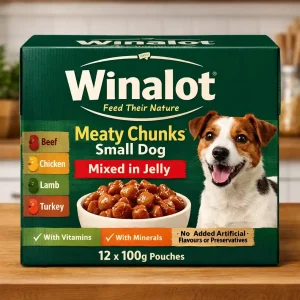 WINALOT Meaty Chunks Small Dog Mixed in Jelly Wet Dog Food 12x100g