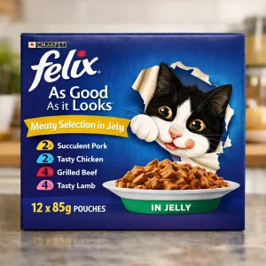 FELIX As Good As it Looks Meaty Selection in Jelly Wet Cat Food 12x85g PMP