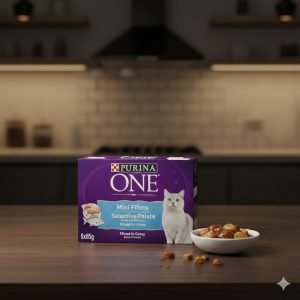 PURINA ONE Mini Fillets Selective Palate Wet Cat Food 8x85g