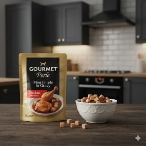 GOURMET Perle Mini Fillets in Gravy Chicken Wet Cat Food 85g PMP