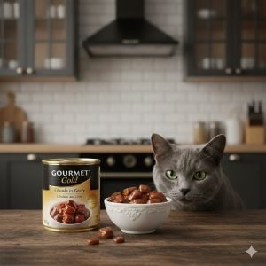 GOURMET Gold Chunks in Gravy Chicken and Liver Wet Cat Food 85g