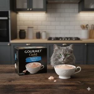 GOURMET Gold Senior 7+ Pate Fish Wet Cat Food 8x85g