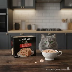 GOURMET Gold Savoury Cake Meat and Veg Variety Wet Cat Food 8x85g