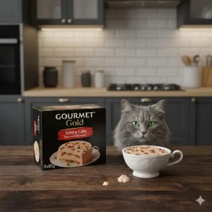 GOURMET Gold Savoury Cake Meat and Fish Variety Wet Cat Food 8x85g