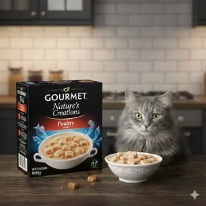GOURMET Nature's Creations Poultry Wet Cat Food 8x85g