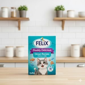 FELIX Doubly Delicious Ocean Recipes in Jelly Wet Cat Food 12x85G