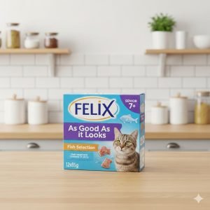 FELIX As Good As it Looks Senior 7+ Fish in Jelly Wet Cat Food 12x85g