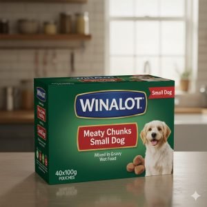 WINALOT Meaty Chunks Small Dog Mixed in Gravy Wet Dog Food 40x100g