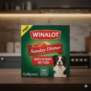 WINALOT Sunday Dinner Mixed in Gravy Wet Dog Food 12x100g PMP