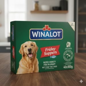 WINALOT Friday Suppers Mixed Variety Fish in Gravy Wet Dog Food 40x100g